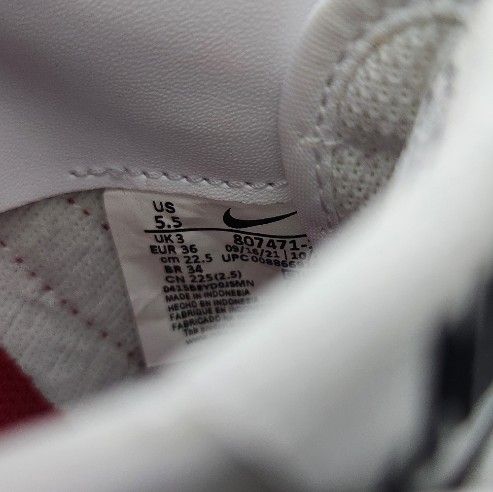 Nike Womens Classic Cortez White Varsity Red Blue 'Forest Gump' Size 5.5 Womens - Picture 13 of 13